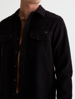 Miller CPO Shirt Black Relaxed Button Up MENS TOPS Photo 3