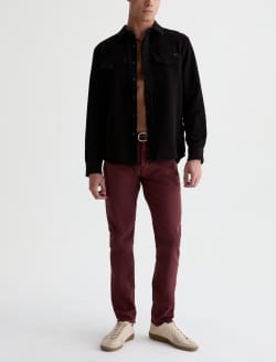 Miller CPO Shirt Black Relaxed Button Up MENS TOPS Photo 5