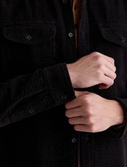 Miller CPO Shirt Black Relaxed Button Up MENS TOPS Photo 6
