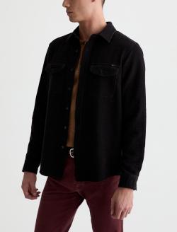 Miller CPO Shirt Black Relaxed Button Up MENS TOPS Photo 7