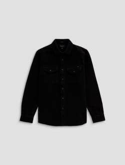 Miller CPO Shirt Black Relaxed Button Up MENS TOPS Photo 1