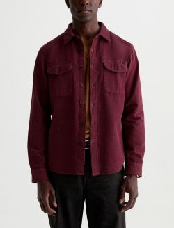 Miller CPO Shirt Jazz Berry Relaxed Button Up MENS TOPS Photo 2