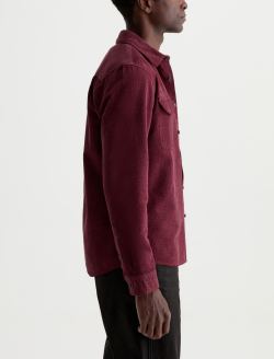 Miller CPO Shirt Jazz Berry Relaxed Button Up MENS TOPS Photo 4