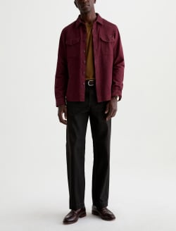Miller CPO Shirt Jazz Berry Relaxed Button Up MENS TOPS Photo 5
