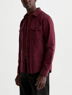Miller CPO Shirt Jazz Berry Relaxed Button Up MENS TOPS Photo 7