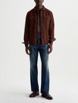 Miller CPO Shirt Wood Brown Relaxed Button Up MENS TOPS Photo 5