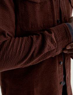 Miller CPO Shirt Wood Brown Relaxed Button Up MENS TOPS Photo 6
