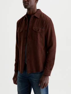 Miller CPO Shirt Wood Brown Relaxed Button Up MENS TOPS Photo 7