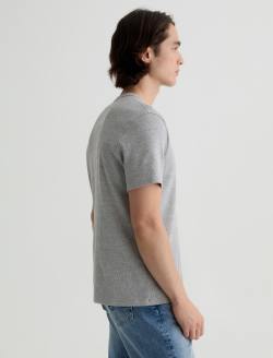 Bryce Short Sleeve Henley Heather Grey Classic Pullover MENS TOPS Photo 4