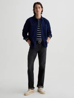 Danny Long Sleeve Shirt Navy/Natural Stripe Classic Long Sleeve MENS TOPS Photo 5