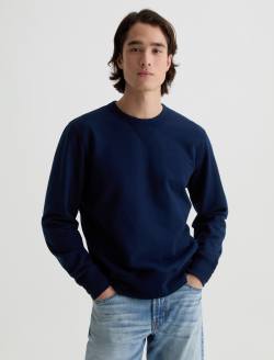 Blake Crew Deep Navy Classic Sweatshirt MENS TOPS Photo 2