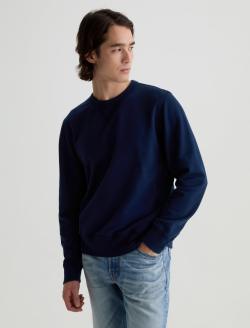 Blake Crew Deep Navy Classic Sweatshirt MENS TOPS Photo 7