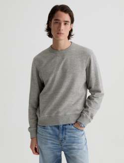 Blake Crew Heather Grey Classic Sweatshirt MENS TOPS Photo 2