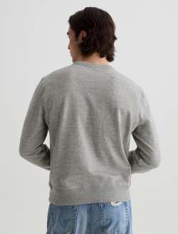 Blake Crew Heather Grey Classic Sweatshirt MENS TOPS Photo 8