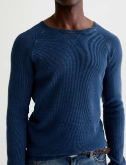Cody Thermal Shirt Heritage Navy Classic Pullover MENS TOPS Photo 3