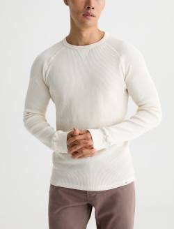 Cody Thermal Shirt White Cream Classic Pullover MENS TOPS Photo 2