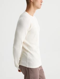 Cody Thermal Shirt White Cream Classic Pullover MENS TOPS Photo 4