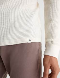 Cody Thermal Shirt White Cream Classic Pullover MENS TOPS Photo 6