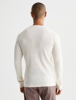 Cody Thermal Shirt White Cream Classic Pullover MENS TOPS Photo 8