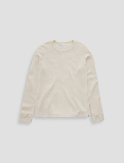 Cody Thermal Shirt White Cream Classic Pullover MENS TOPS Photo 1