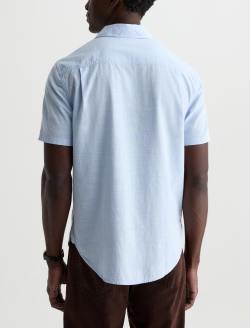 Mason Short Sleeve Work Shirt Fresh Blue Classic Button Up MENS TOPS Photo 8