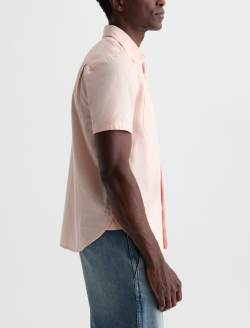 Mason Short Sleeve Work Shirt Vintage Pink Classic Button Up MENS TOPS Photo 4