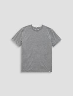 Men Como Double Layer Crew Heather Grey/True White at AG Jeans
