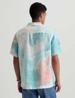 Marco Camp Shirt Poolside Aqua Relaxed Fit MENS TOPS Photo 8