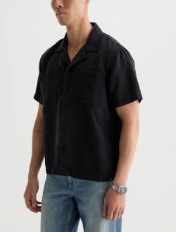 Marco Camp Shirt True Black Relaxed Fit MENS TOPS Photo 7