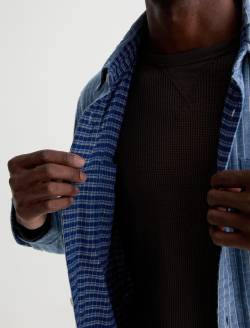 Matteo Reversible Shirt Rhythm Pinstripe Relaxed Fit MENS TOPS Photo 6