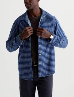 Matteo Reversible Shirt Rhythm Pinstripe Relaxed Fit MENS TOPS Photo 9