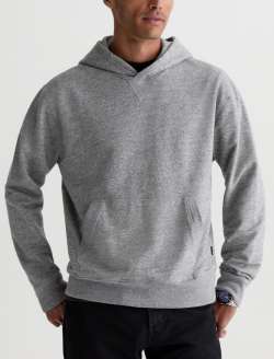 Roger Hoodie Heather Grey Relaxed Pullover MENS TOPS Photo 2