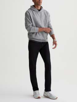Roger Hoodie Heather Grey Relaxed Pullover MENS TOPS Photo 5