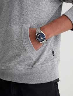 Roger Hoodie Heather Grey Relaxed Pullover MENS TOPS Photo 6