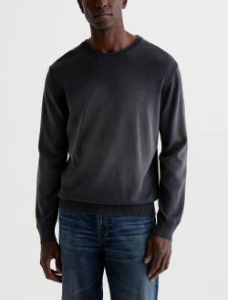 Beck Crew Sweater Heritage Black Classic Long Sleeve Crew Neck  Sweater MENS TOPS Photo 2