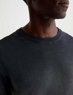 Beck Crew Sweater Heritage Black Classic Long Sleeve Crew Neck  Sweater MENS TOPS Photo 6