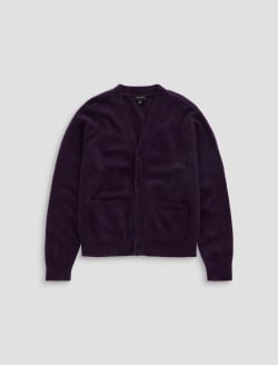 Josiah Mohair Sweater Bassline Berry Unisex Cardigan UNISEX Photo 1