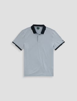 Gibson Polo Blue Steel Melange Green Label Collection MENS TOPS Photo 1