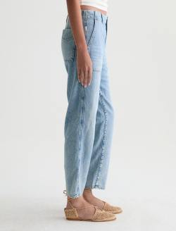 Analeigh Jean Wine Garden Mid-Rise Utility Linen Denim WOMENS BOTTOMS Photo 5