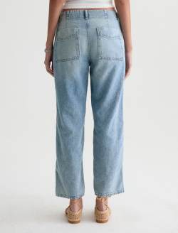 Analeigh Jean Wine Garden Mid-Rise Utility Linen Denim WOMENS BOTTOMS Photo 8