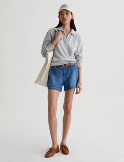 Analeigh 360° Short Gold Mountain Linen Mid-Rise Utility Short WOMENS BOTTOMS Photo 2