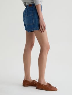 Analeigh 360° Short Gold Mountain Linen Mid-Rise Utility Short WOMENS BOTTOMS Photo 5