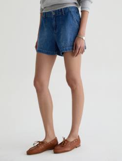 Analeigh 360° Short Gold Mountain Linen Mid-Rise Utility Short WOMENS BOTTOMS Photo 6