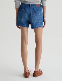 Analeigh 360° Short Gold Mountain Linen Mid-Rise Utility Short WOMENS BOTTOMS Photo 8