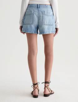 Analeigh Short Wine Garden Mid-Rise Utility Linen Denim Short WOMENS BOTTOMS Photo 8