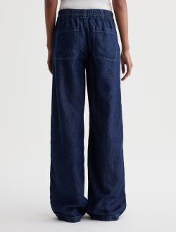 Adria Cinched 360° Jean Napa Low-Rise Wide Leg Linen Denim WOMENS BOTTOMS Photo 8