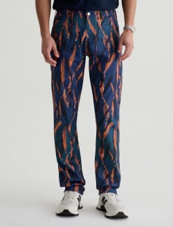 Tellis Pant Painting Tiger Navy Modern Slim MENS BOTTOMS Photo 3