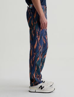 Tellis Pant Painting Tiger Navy Modern Slim MENS BOTTOMS Photo 5
