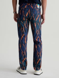 Tellis Pant Painting Tiger Navy Modern Slim MENS BOTTOMS Photo 8