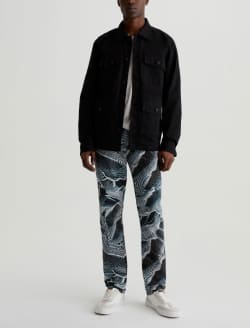 Tellis SUD Contour Of The Forest Art Project Modern Slim MENS BOTTOMS Photo 2